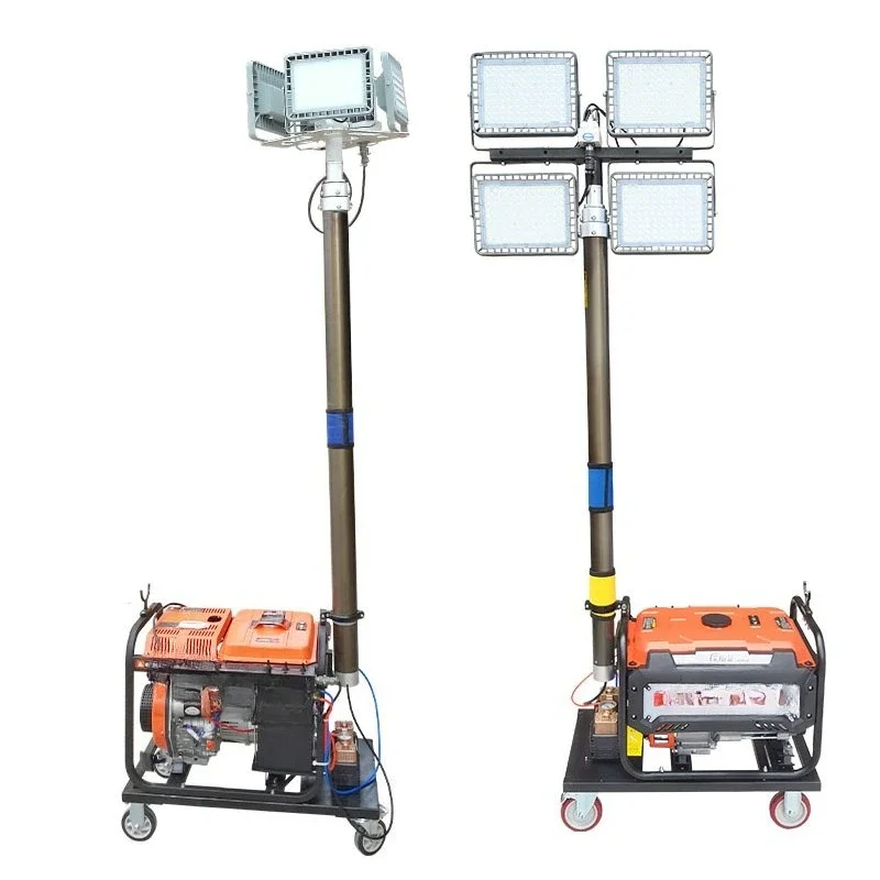

Mobile lighting vehicle engineering lighting, outdoor construction, rescue and disaster relief, all-round automatic lifting ligh