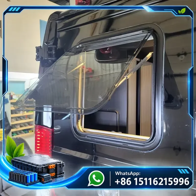 Black Aluminum Frame Acrylic Glass Window Trailer Caravan Curved Window for Recreational Vehicle
