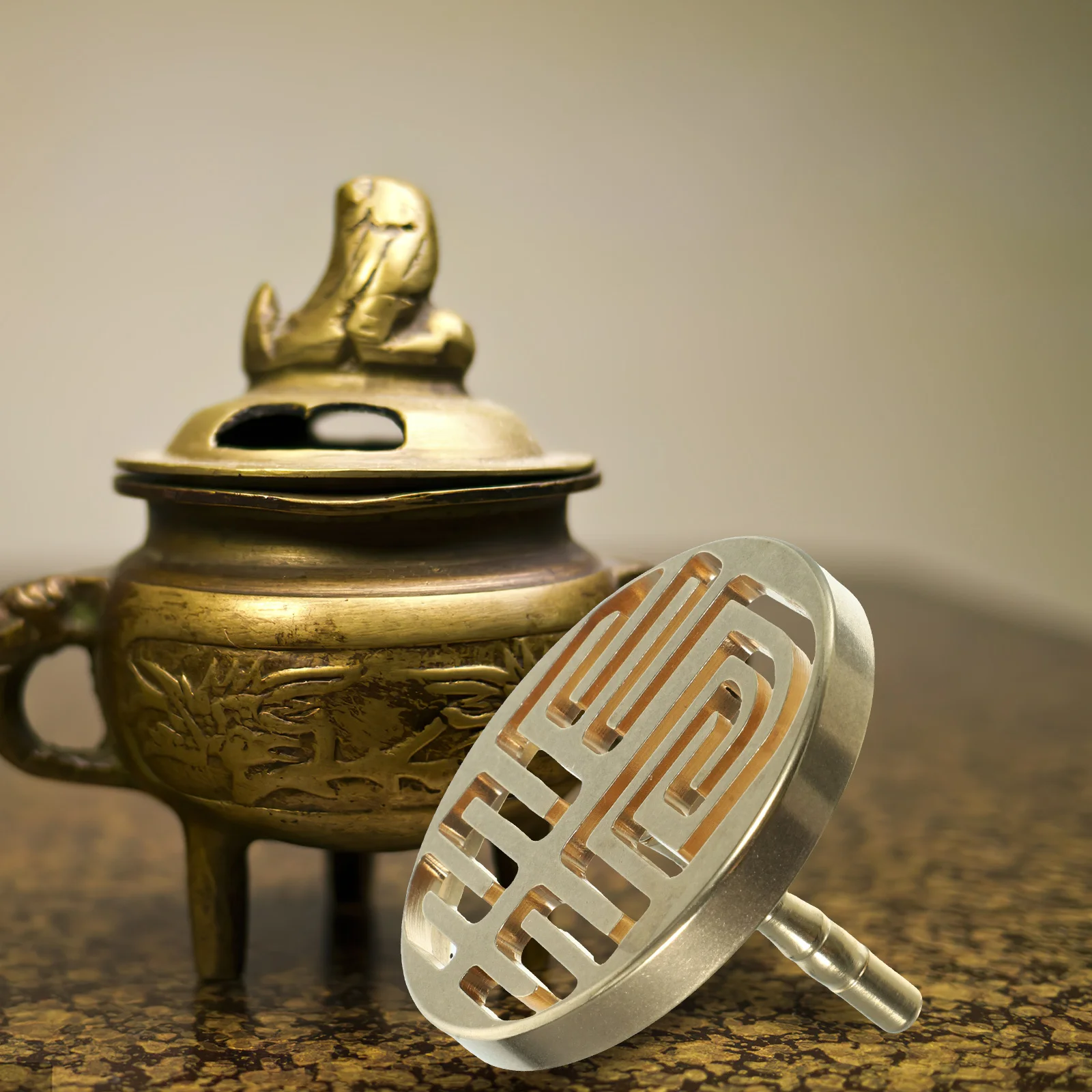 

1Pcs Copper Incense Ash Press Mold Special Design for Incense Ash Pressing Home Decoration Gift Copper Censer Supply