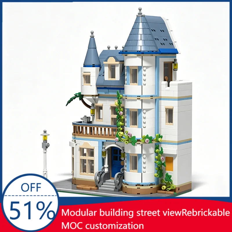 

1536 PCS Customize Friends Castle Modular Version Building MOC Model Custom Building Blocks Assembly Educational Toy Gift Kids