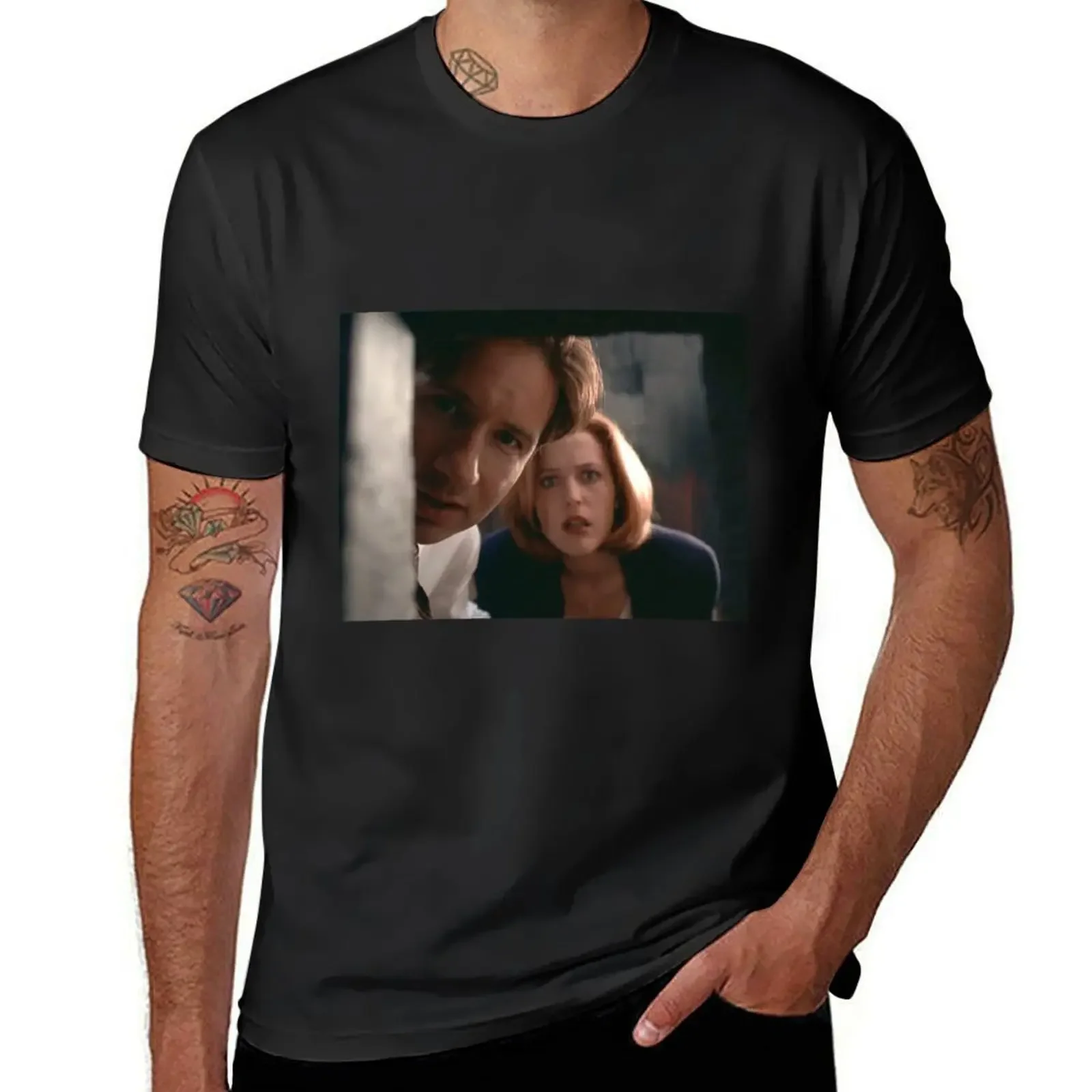 Mulder & Scully T-Shirt summer tops plain men t shirt