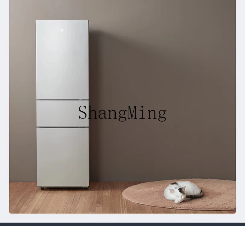 ZYY 3ドア家庭用省エネ冷凍冷蔵超薄型小型冷蔵庫