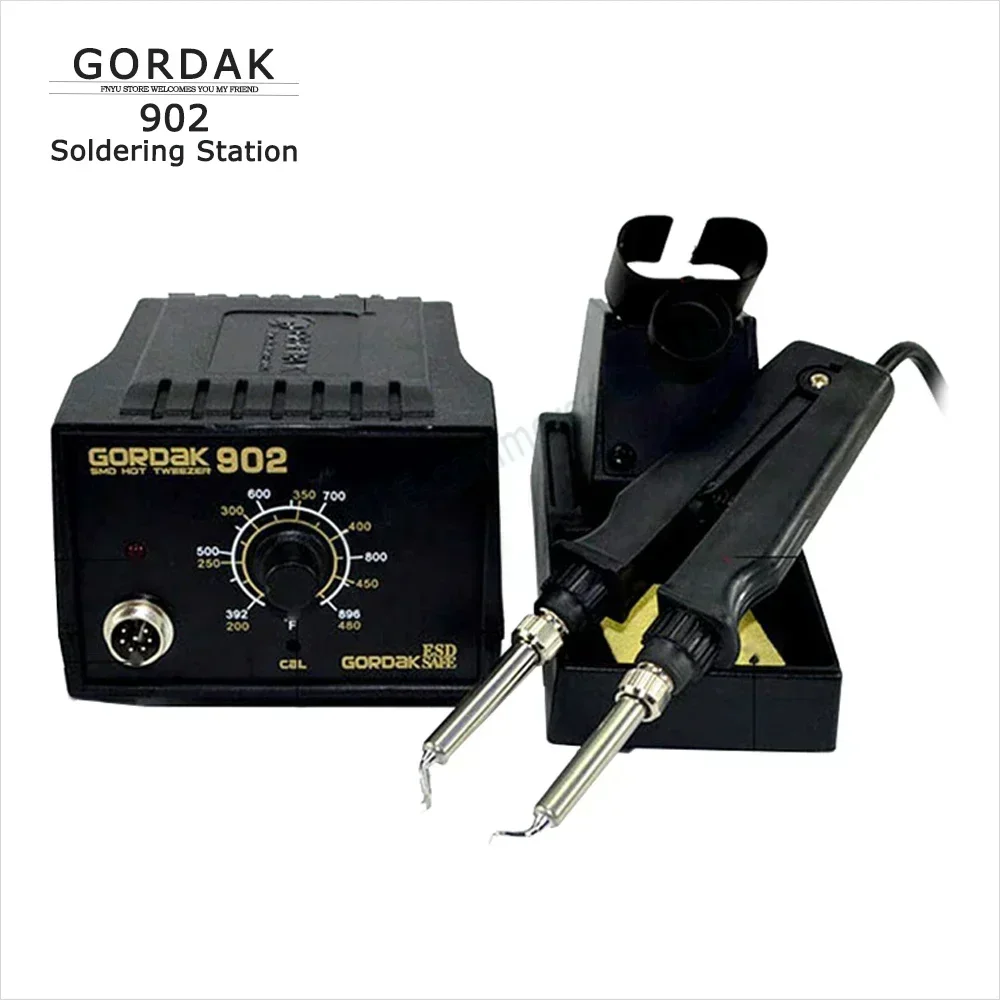 Electric heating pliers Constant temperature heating tweezers GORDAK 902 Electric iron Soldering station Repair Rework Station