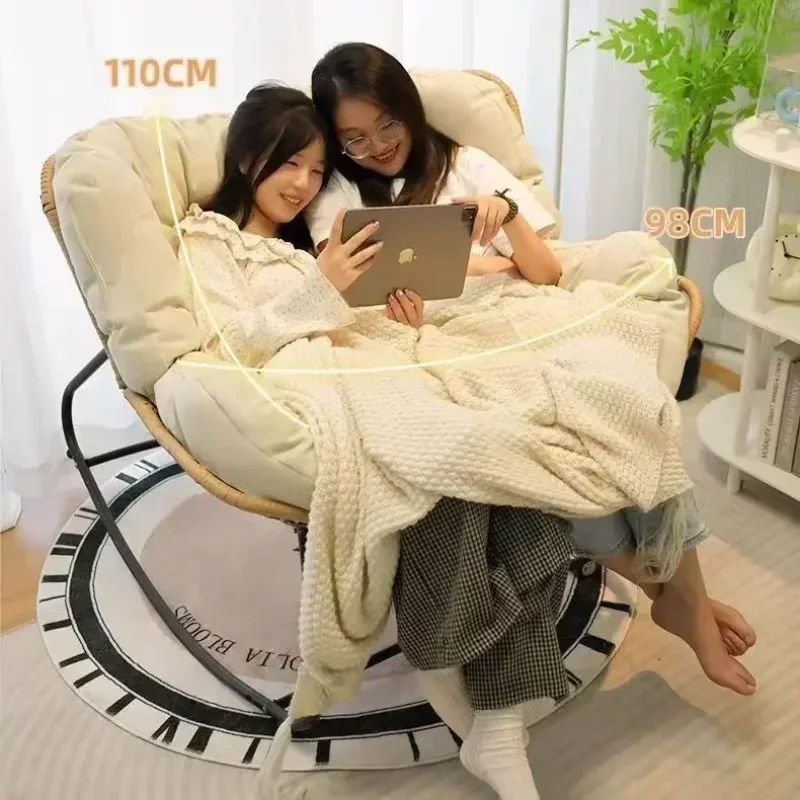 Rocking chair recliner adult balcony home leisure lazy sofa living room single Internet celebrity rocking chair lounge chair