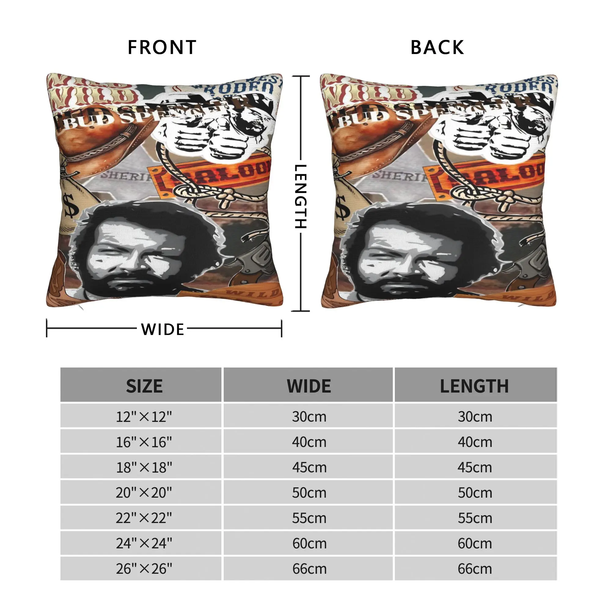 Bud Spencer Photo Pillowcases Italian Actor  Vintage Pillow Case For Office Car Home Decor Soft Pillow Cover