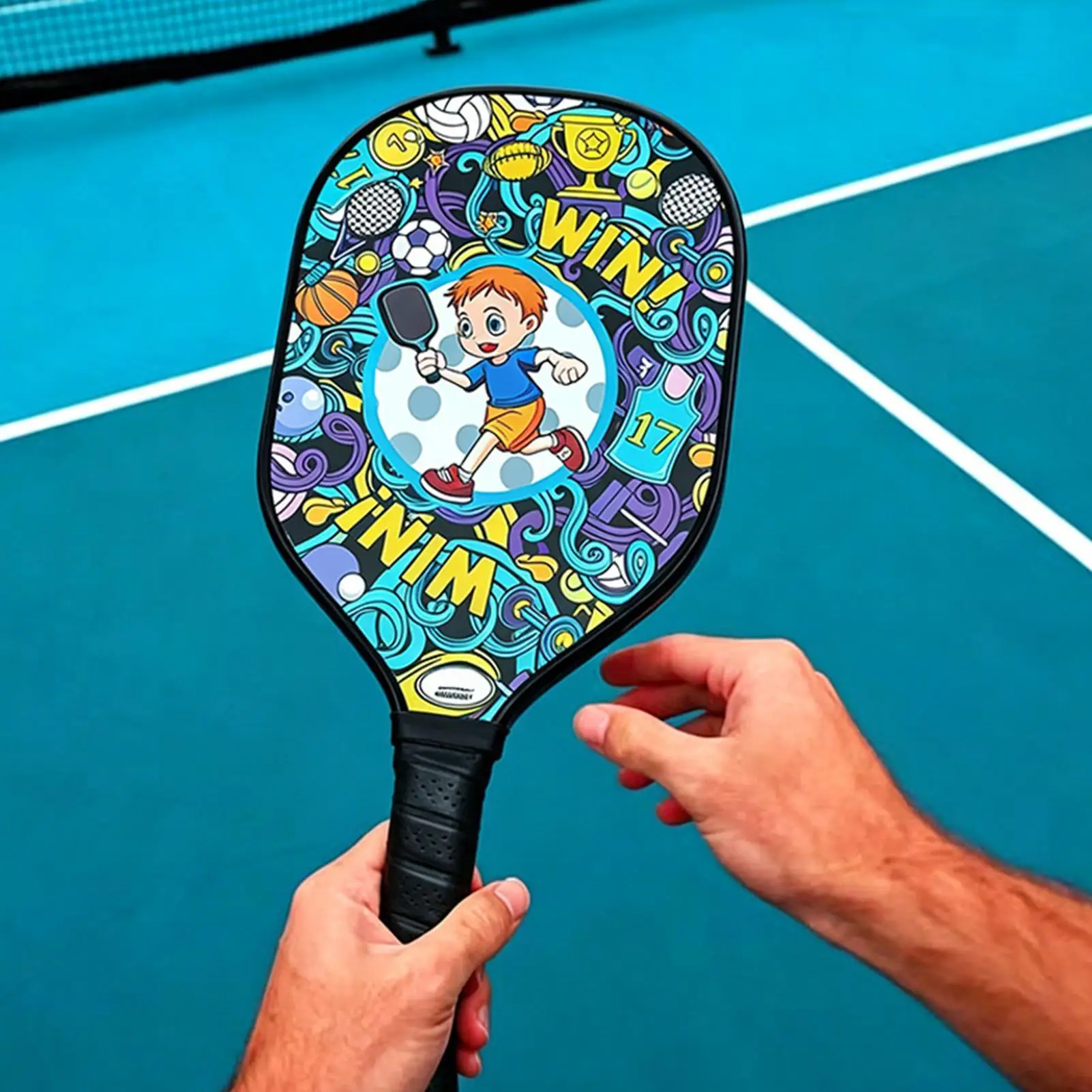 

Hole Ball Paddle Set With Portable Storage Bag Non-Slip Handle Adults Paddle Ball Rackets For Beach Grassland Courtyard Family
