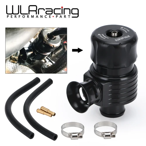 WLR RACING - Válvula de retroceso negra 50/50 y válvula de descarga Válvula de descarga Bov para AUDI A3 S3 A4 A6 A8 S4 TT 1,8 20v RACING TURBO 5743BK