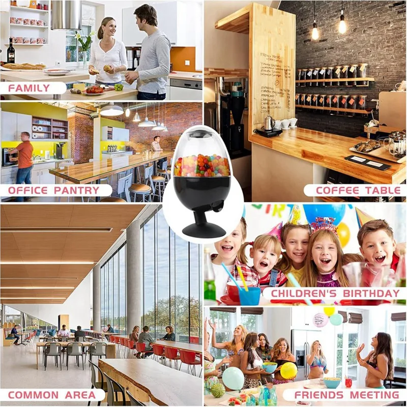 Máquina dispensadora automática de doces grande ABZY-12Inch, dispensador de doces ativado sem toque, dispensador automático de doces de mesa