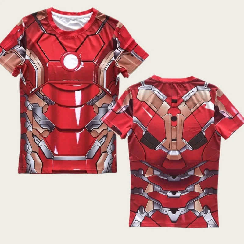 2026 New Brand Fitness Compression T-Shirt Men Short Sleeve 3D Exercise Tops Men T Shirt Summer Casual Tshirt FamilyMatching