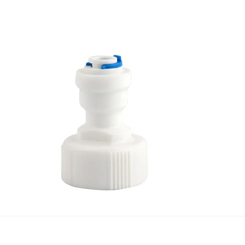 

1PC Water Purifier Pipe Fitting Quick Connect Female 25mm Thread 3/4' To 1/4' 6.5mm PE Pipe Quick Joint Variable Diameter Plug