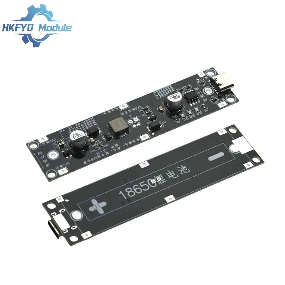 5V 9V 12V Type-C 18650 Lithium Battery Boost Step Up Module UPS Uninterruptible Power Supply Charge Discharge Same Time 1A