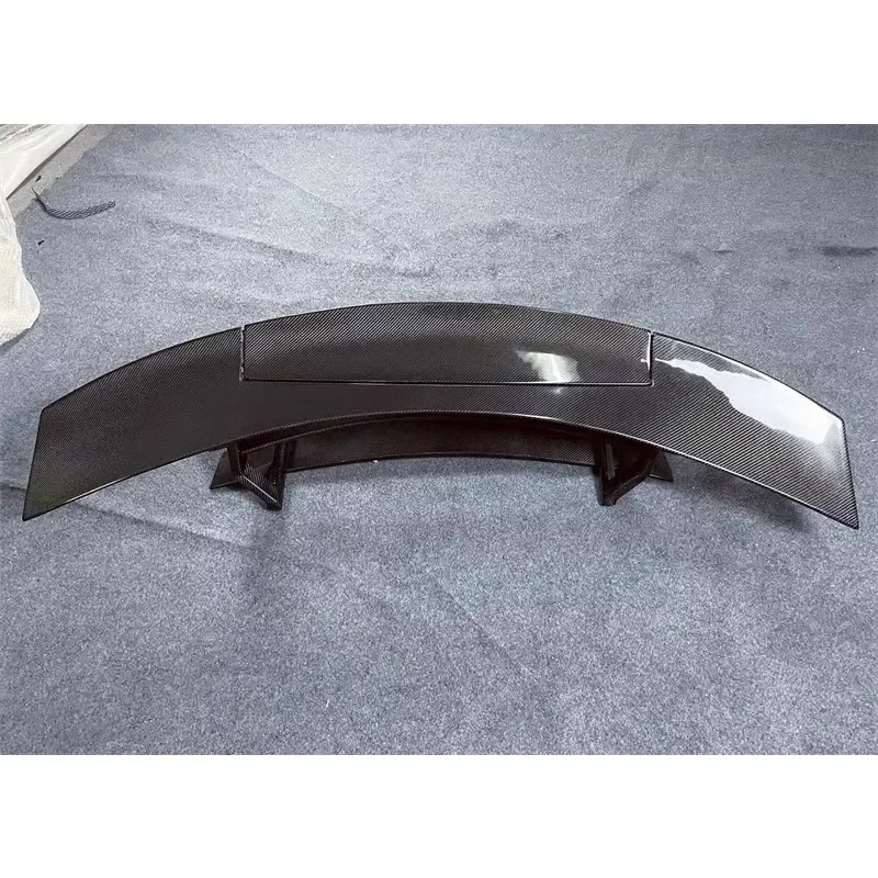 For GT GTS GTR GTC GT Upgrade BS Style Carbon Fiber Rear Spoiler (with LED) Body Kit Rear Diffuser Front Bumper Edge 4