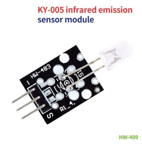 10pcs KY-005 3pin Remote Control Infrared Emission Sensor Module for Arduino Sensor KIT Starter DIY IR Transmitter Tube Module