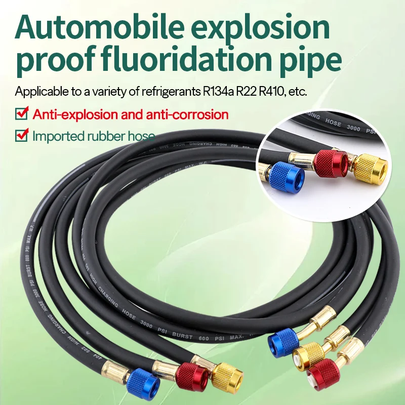 R134a Automotive Air Conditioning R22 Fluorine Tube Refrigerant Hose R410 Pressure Resistant Explosion-proof Connecting Tube