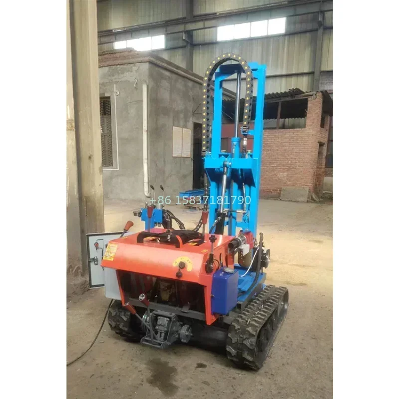 Crawler Type Drilling Rig Machine Portable Drill Rig Hydraulic Deep Borehole 100M Water Well Drilling Rig Machine for Mexico