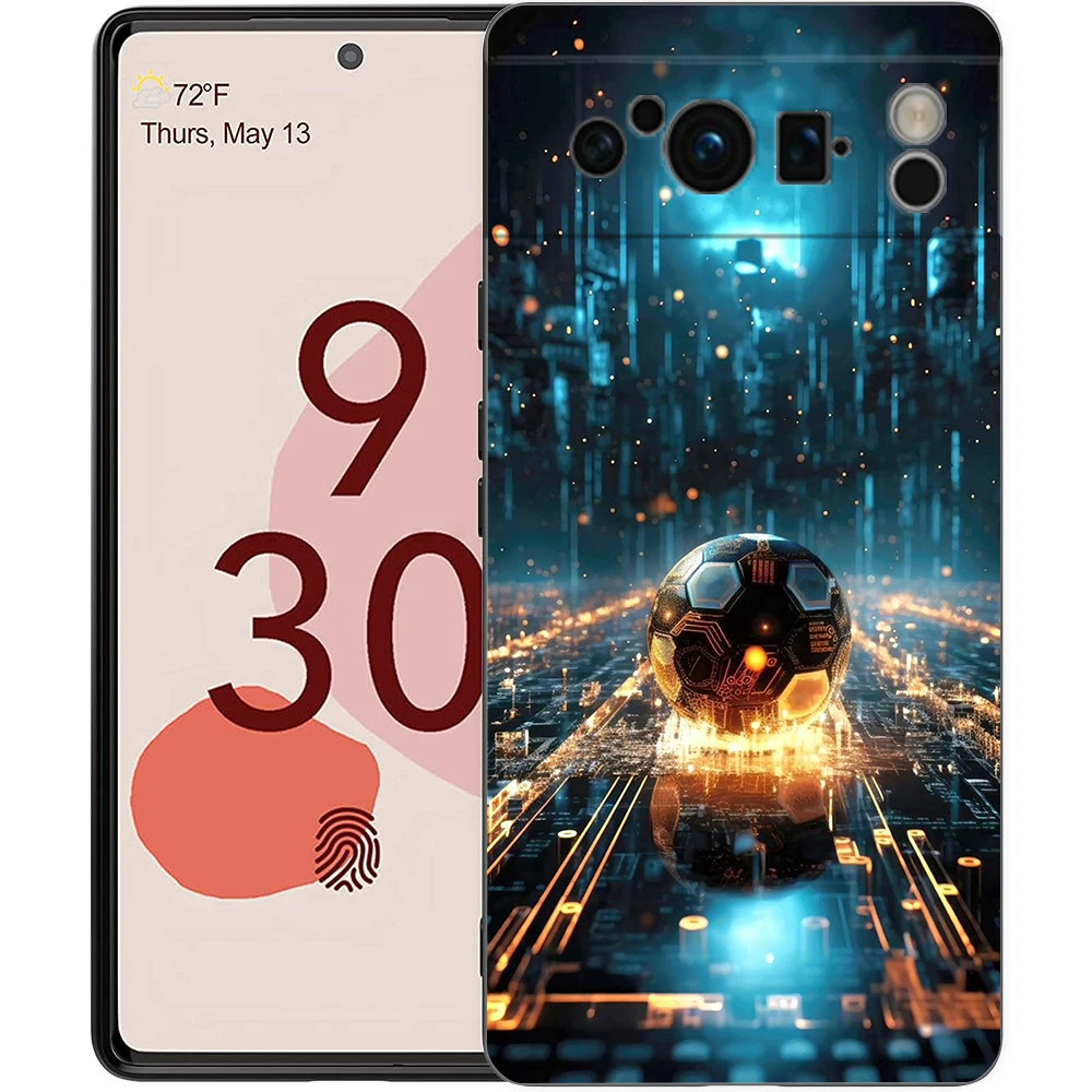 Football Footy Soccer Phone Case Cover for Google Pixel 9 8 7 6 7A 6A Pro Shockproof Soft TPU 9 Pro XL Shell Capas Fundas - view 3