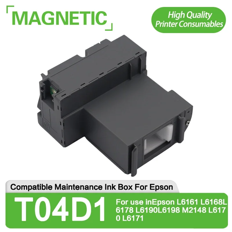 T04D1 Compatible Waste Ink Tank T04D1 T04D100 Maintenance Ink Box For use inEpson L6161 L6168L6178 L6190L6198 M2148 L6170 L6171