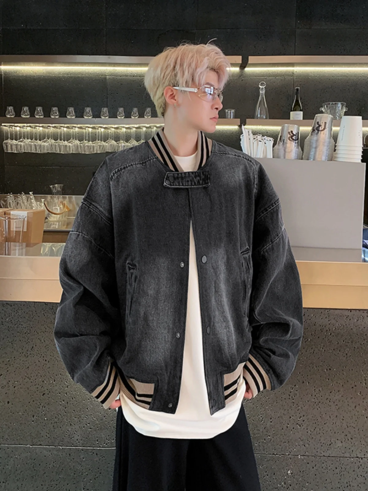 

Мужская джинсовая куртка в стиле ретро-американский кэжуал, свободного кроя, весна-осень, модная винтажная верхняя одежда для пар