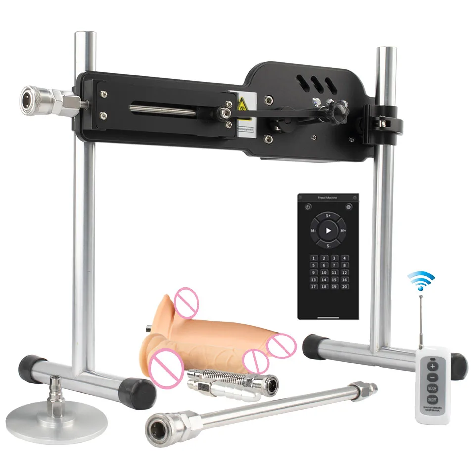 DTSUDU Super Silent Sex Machine 70W Adjustable Love Machine with Vac-u-Lock Dildos 3-9cm Stroke Length Adult Sex Machine ﻿