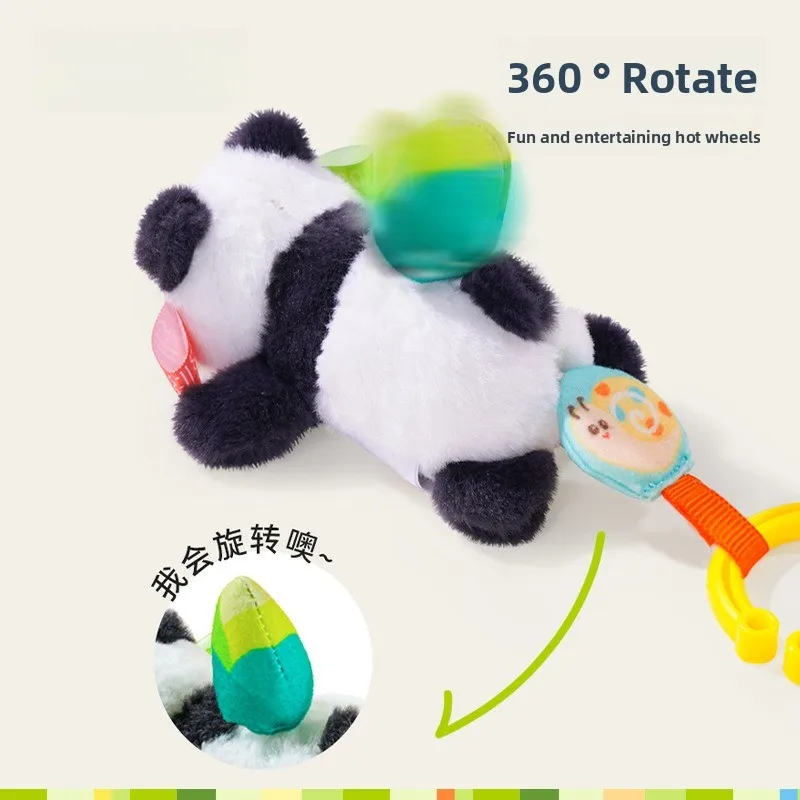 لعبة الباندا الدوارة القطيفة، مخرطة السيارة المعلقة القطيفة المهدئة #3