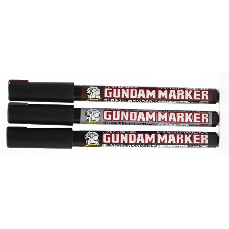 3pcs/set GSI Mr. Hobby Marker Pen Combo Set GM301 GM302 GM303 ( Pour Type Oil Base) for Model DIY