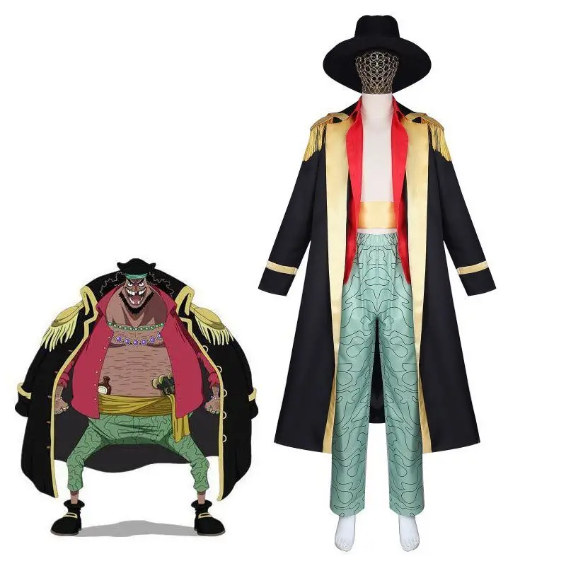 

Горячий аниме One Piece Marshall·D·Teach Косплей Костюм для женщин и мужчин Хэллоуин Карнавальная форма топы Брюки шляпа Полный комплект одеваются подарки