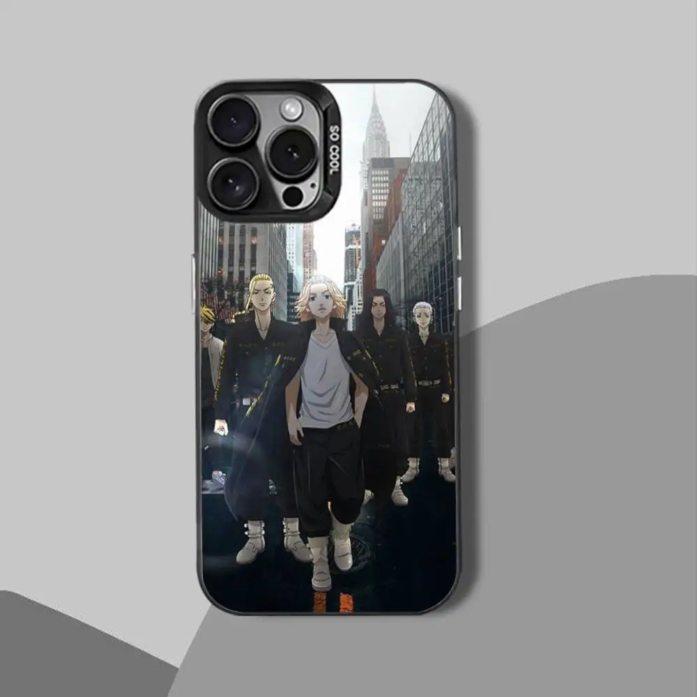 Coque de téléphone Anime Tokyo r-revengers-es pour iPhone 15,17,12,14,13,16,11,Mini,Max,Air,Plus,Pro,E, housse de protection noire