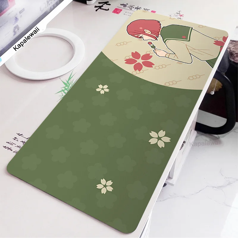 

Green Desk Mat Gamer Mousepads Company Mouse Pad Office Desk Pads Large Mousepad Chinese Style Flower Mouse Mat For Computer Rug