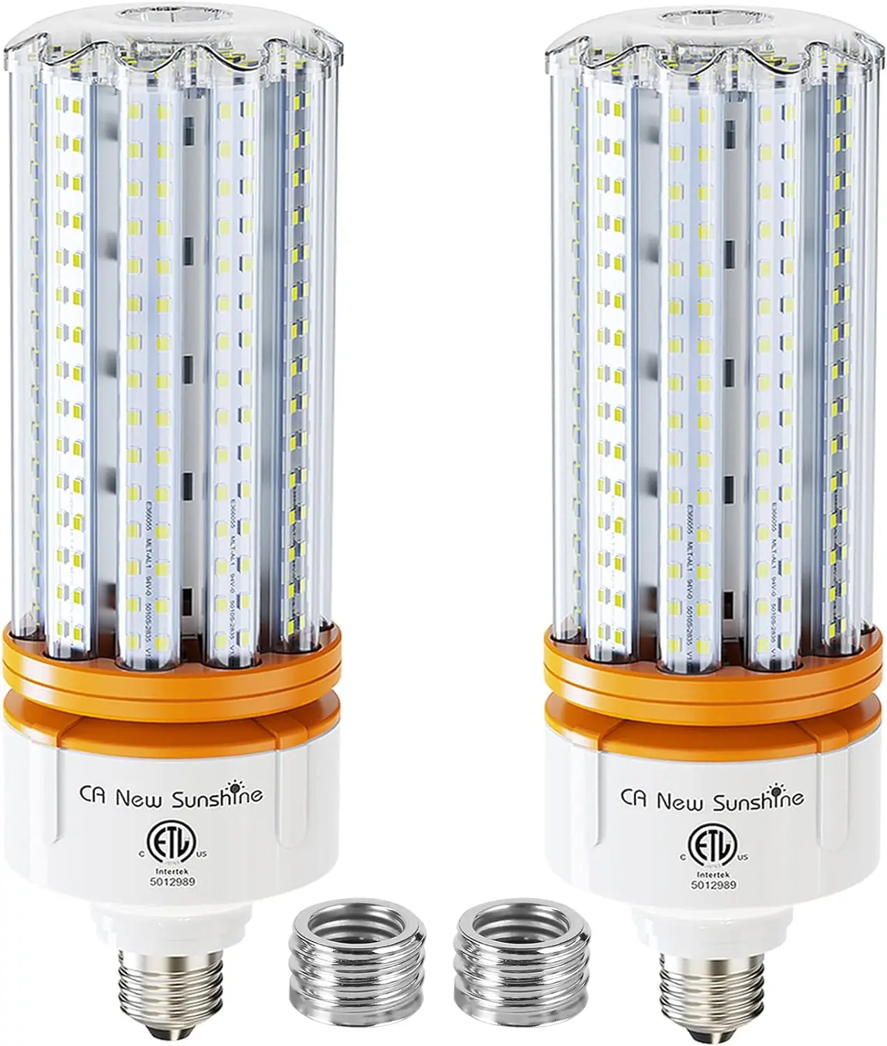 1000W Equivalent LED Corn Bulb, Led Corn light bulbs 15000 Lumen 5000K Daylight White Lamp,E26/E39 Medium Mogul Base,2-Pack 100W