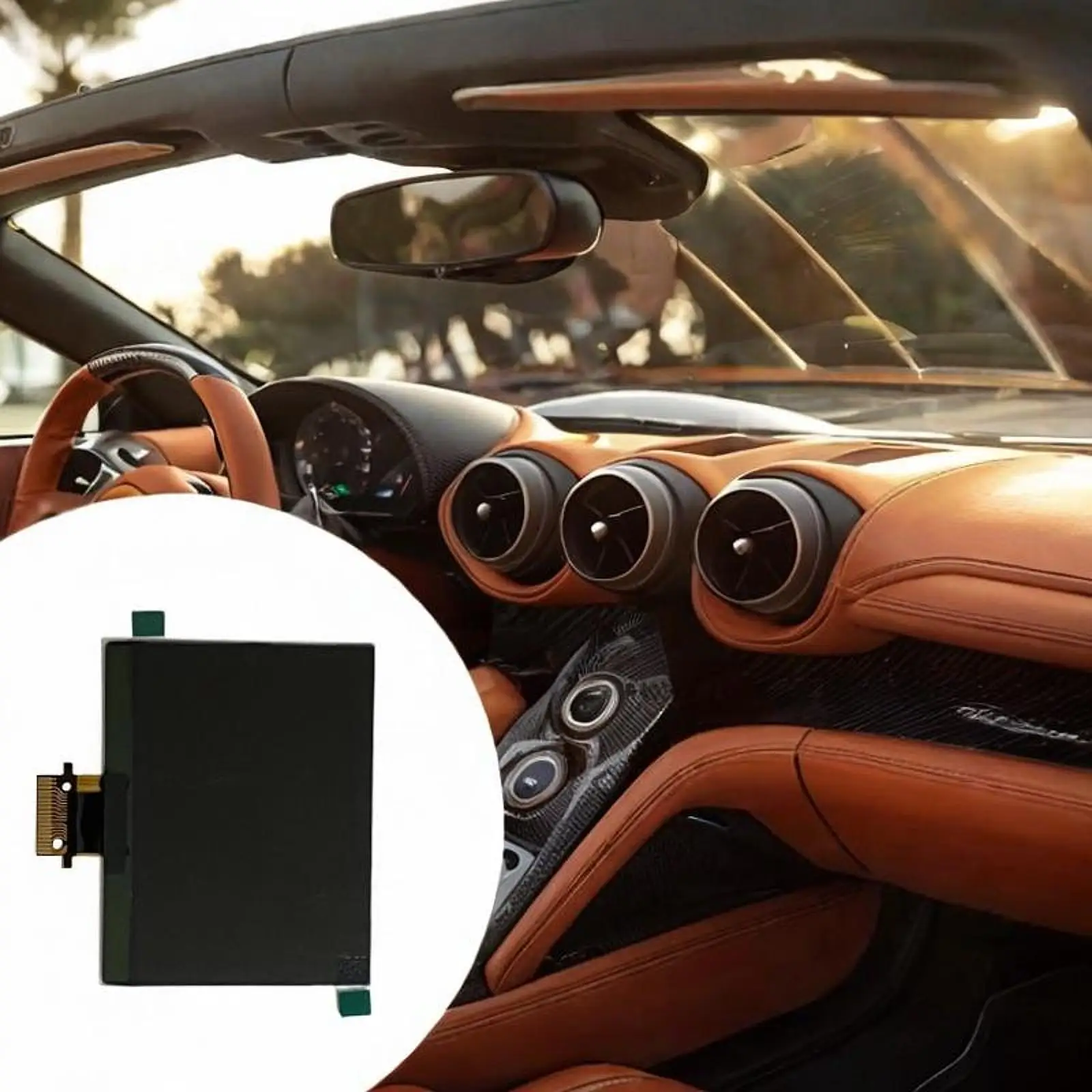 

LCD Display Screen Instrument Cluster LCD Display A2C00043350 Accessory Spare Part Glass Replace for EOS US Model Touran