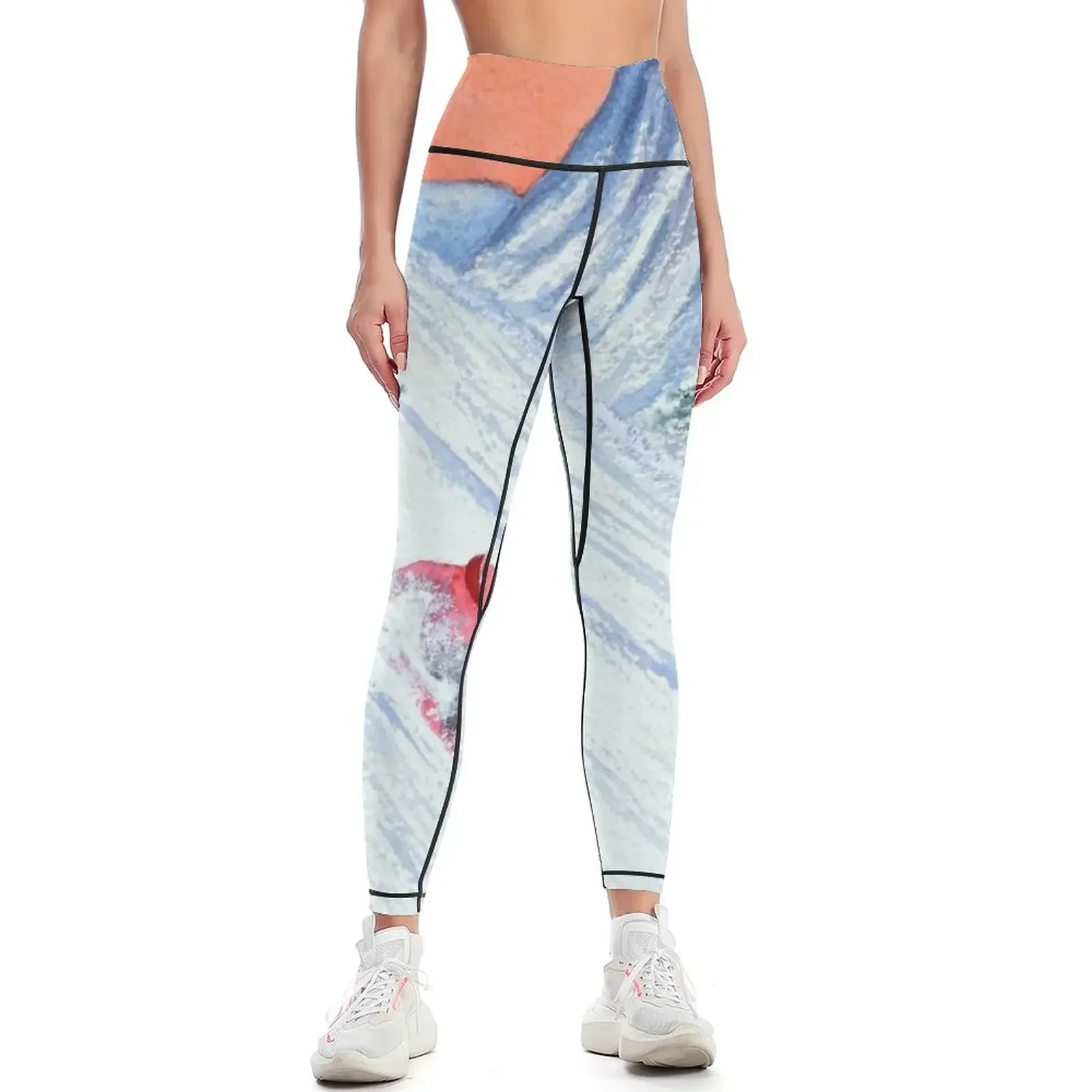 

Skiing - She's Leading The Way Leggings sportswear woman gym 2025 sports for push up push up fitness for girls Womens Leggings