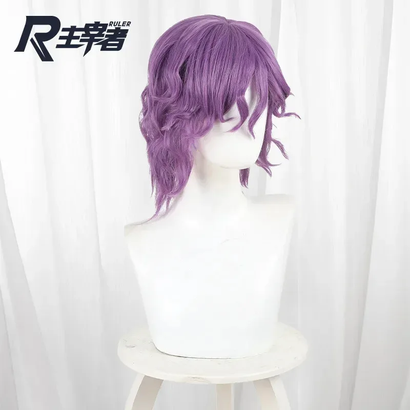 كاندي 2025 لعبة الهوية الخامس جاك تأثيري الأرجواني جديد 38 سنتيمتر قصيرة الشعر الاصطناعية لعبة الممزق حفلة الهالوين + غطاء شعر مستعار