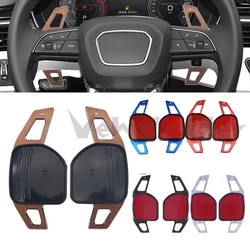 Car Steering Wheel Shift Paddles Extension For Audi A3 8P 8V A4 B8 A5 A6 C7 A7 A8 Q3 Q5 Q7 S3 S5 S6 S7 SQ5 TT DSG Shift Sticker