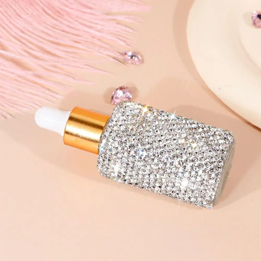 Glitzernde Strass-Flasche, leere, nachfüllbare, kreative Tropfflasche für ätherische Öle, Kristall-BlingBling-Ätherischöl-Fläschchen – Detail 6