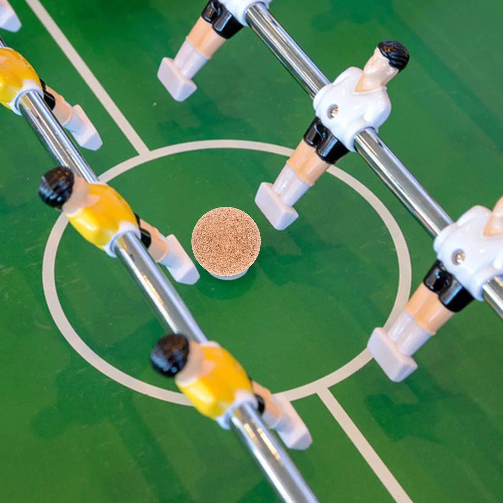 

3Pcs Indoor Foosball Cork Balls Wooden Table Mini Balls Durable Replacement Accessories Compact Size Football Supplies