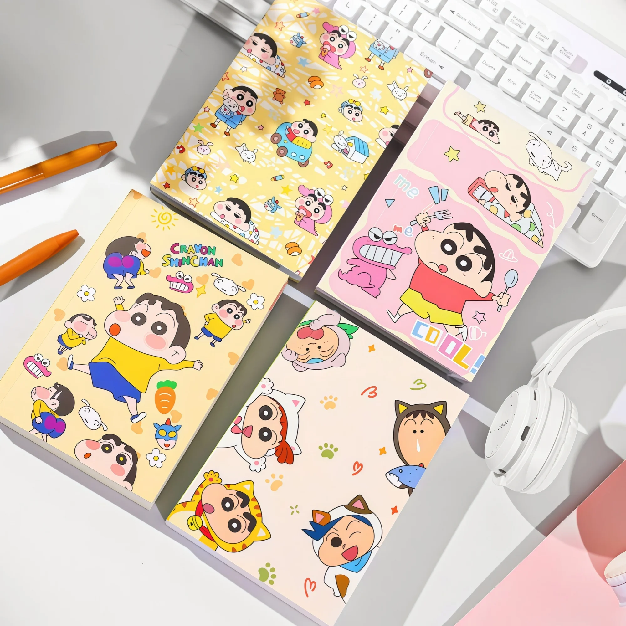 cute-crayon-shin-chan-b6-notebook-4-pack-tearable-full-color-pages-notebook-student-stationery-gift