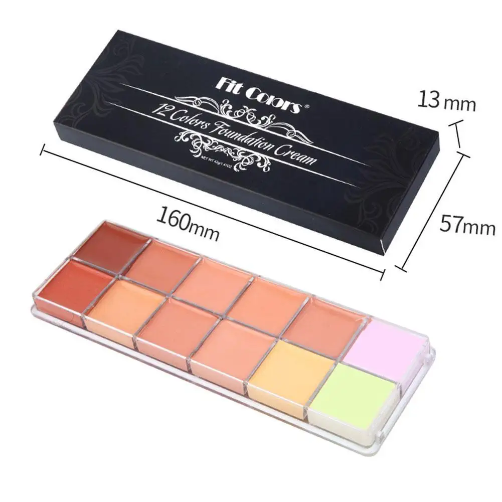 Wholesale Concealer Cream 12 Colors Face Contouring Concealer Palette Full Coverage Concealer Foundation Brightener Makeup Set