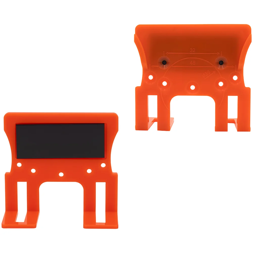 Orange Metal Hinge Mounting Bracket with Strong Magnetic Adsorption and 2.5mm Door Gap Control for 35mm Hinges