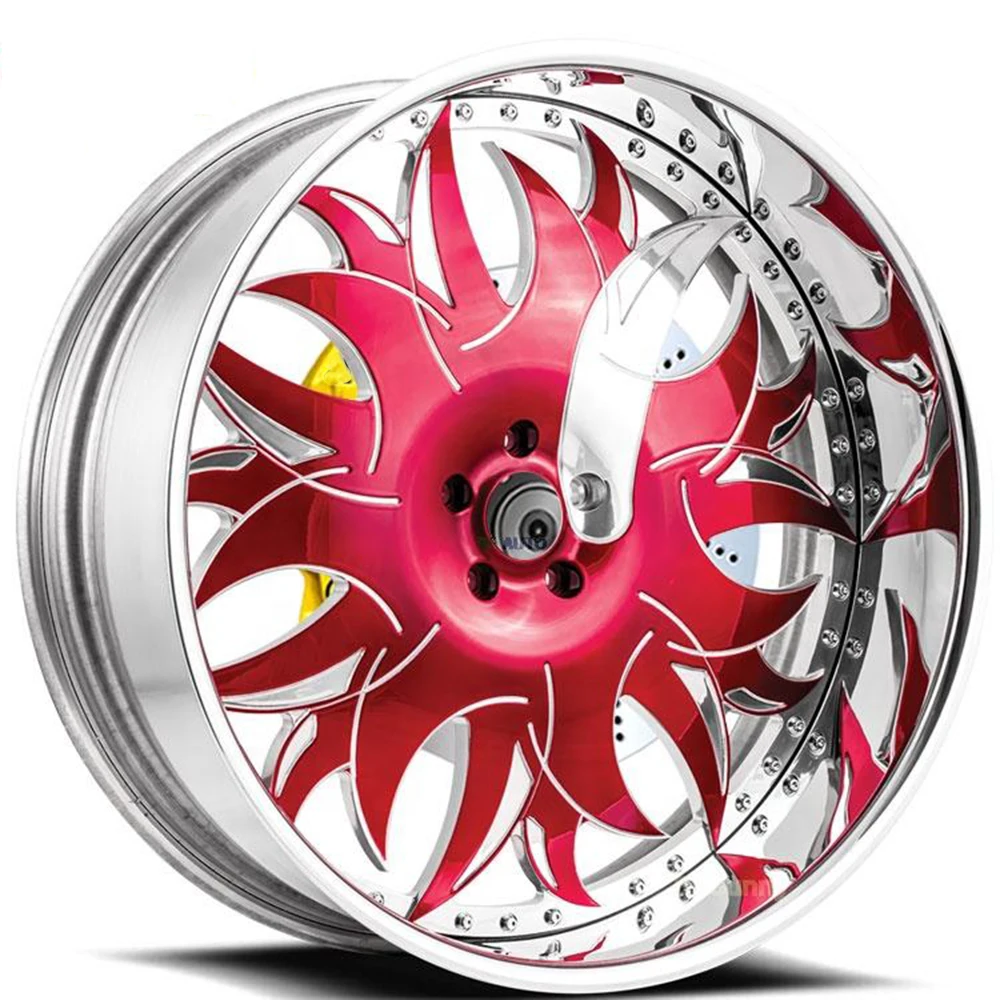 

Custom Forgiato 2 Piece Chrome 22X8.5J Forged Deep Dish Wheels Concave