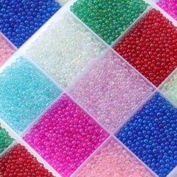 20g/Bag Colorful Water Bubble Beads Mini Glass No Hole Bead for DIY Jewelry Making Accessories Epoxy Resin Nail Art Crafts