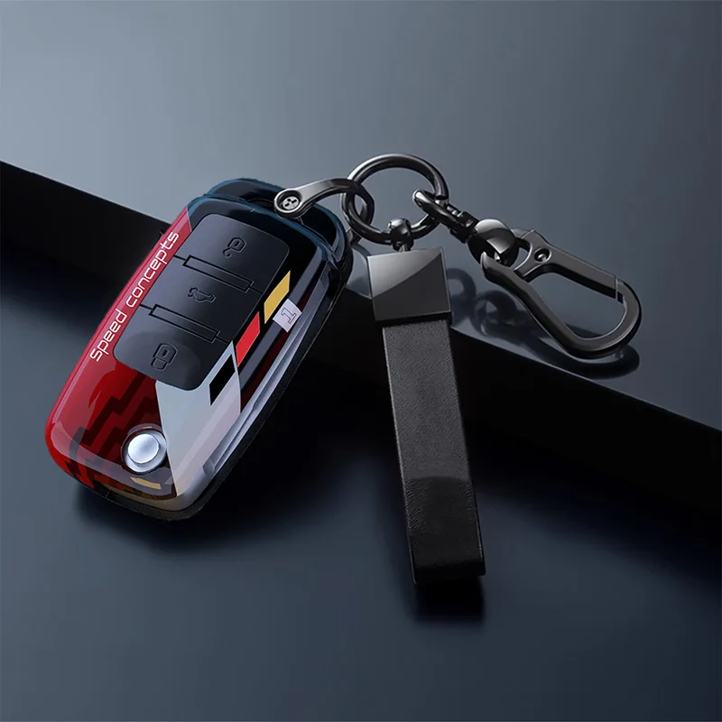 3 Buttons Key Case for Volkswagen Polo Tiguan Passat Golf Jetta Lavida Tpu Leather Protection Shell Bag For Skoda Octavia Seat