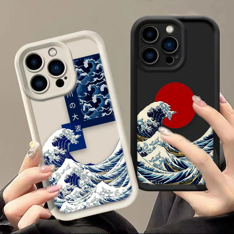 

The Great Wave K-Kanagawa Cover Phone Case For Googel PIXEL 7 7A 8 8A 9 10 PRO XL Soft Silicone Case DIY Shell Funda Capa Coque