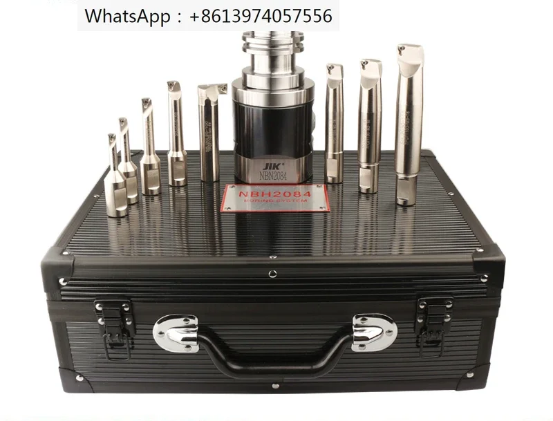 High Precision 0.01mm SK40 NBH2084 Boring System Boring Heads with 8pcs  Bar for Boring range 8-280mm