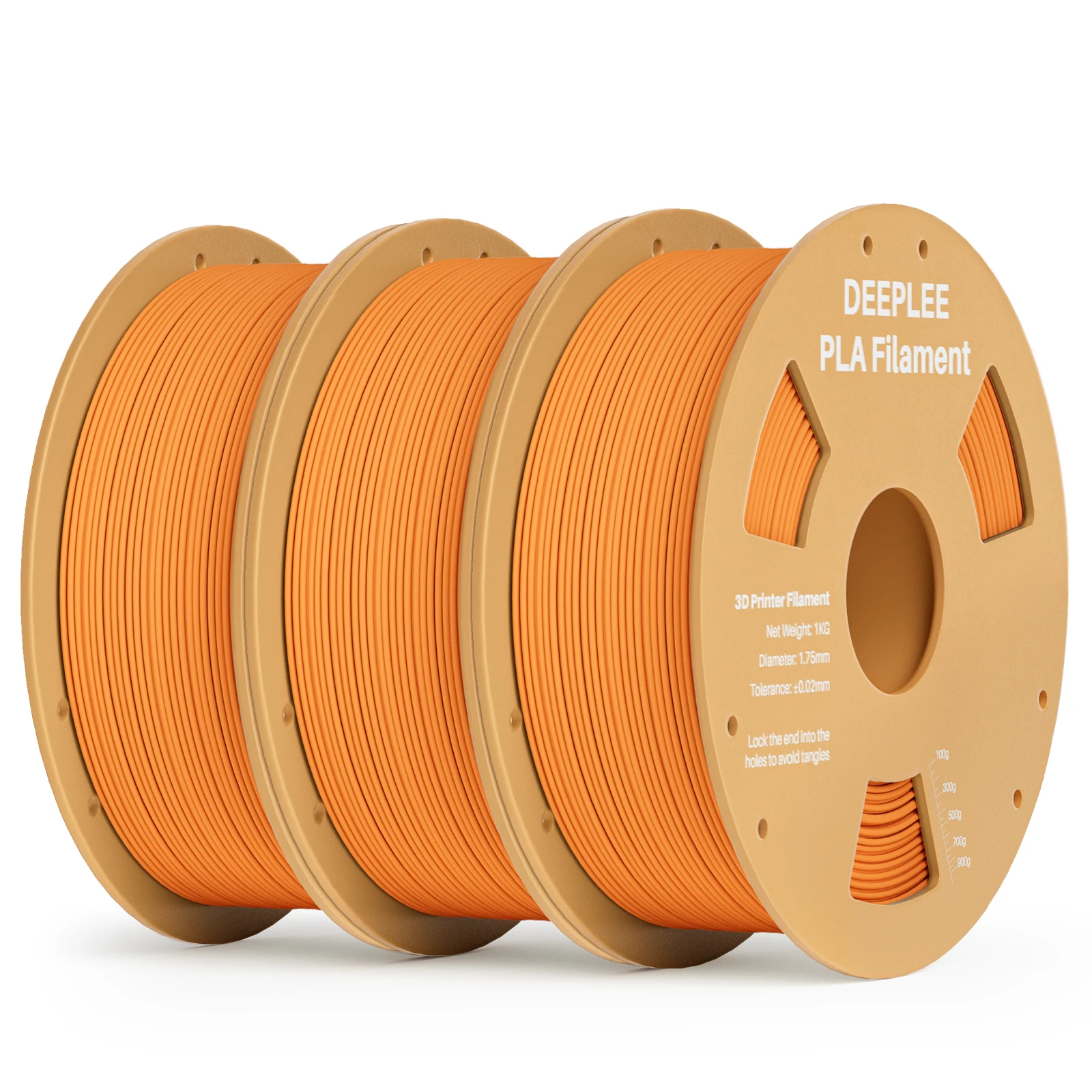 DEEPLEE PLA Filament 1,75mm 4KG, 3D-Drucker Filament Großpackung, Maßgenauigkeit +/- 0,02mm, 4er-Pack 1kg 3D-Druck Filament
