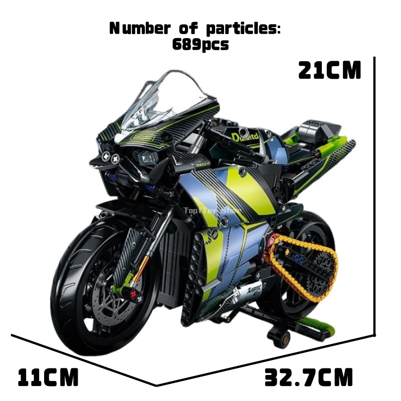 โมเดลรถมอเตอร์ไซค์แข่งทางเทคนิค ชุดตัวต่อรถมอเตอร์ไซค์ชื่อดัง ของตกแต่งโต๊ะทำงาน ยานพาหนะในเมือง ของเล่นเด็ก ของขวัญเทศกาล