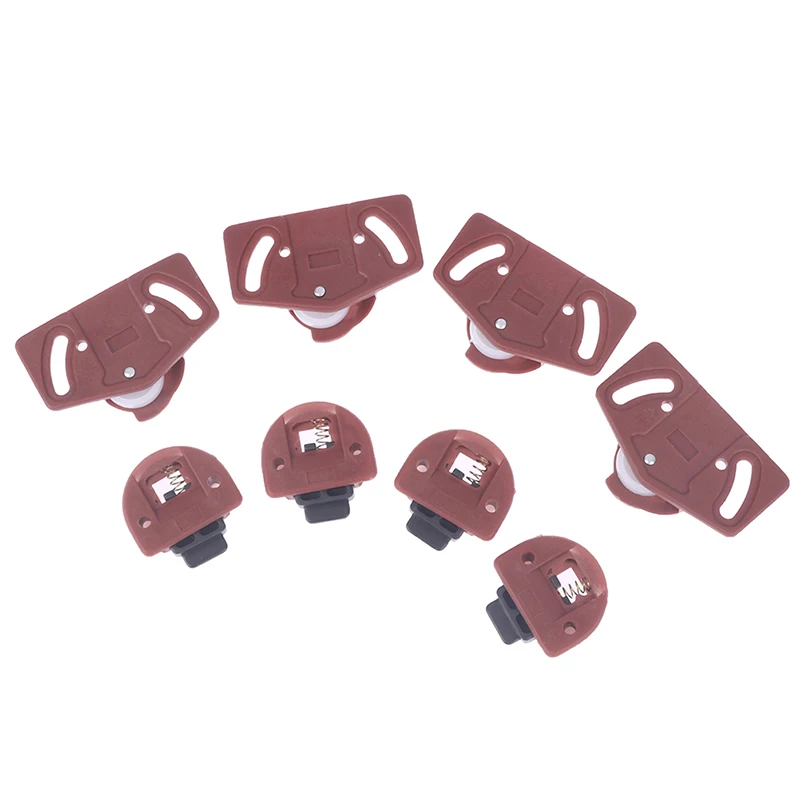 4Pairs Cabinet Wardrobe Plastic Sliding Door Wardrobe Roller Sliding Door Gear Circuit Board Indoor Panel Kit Furniture ABS Whee
