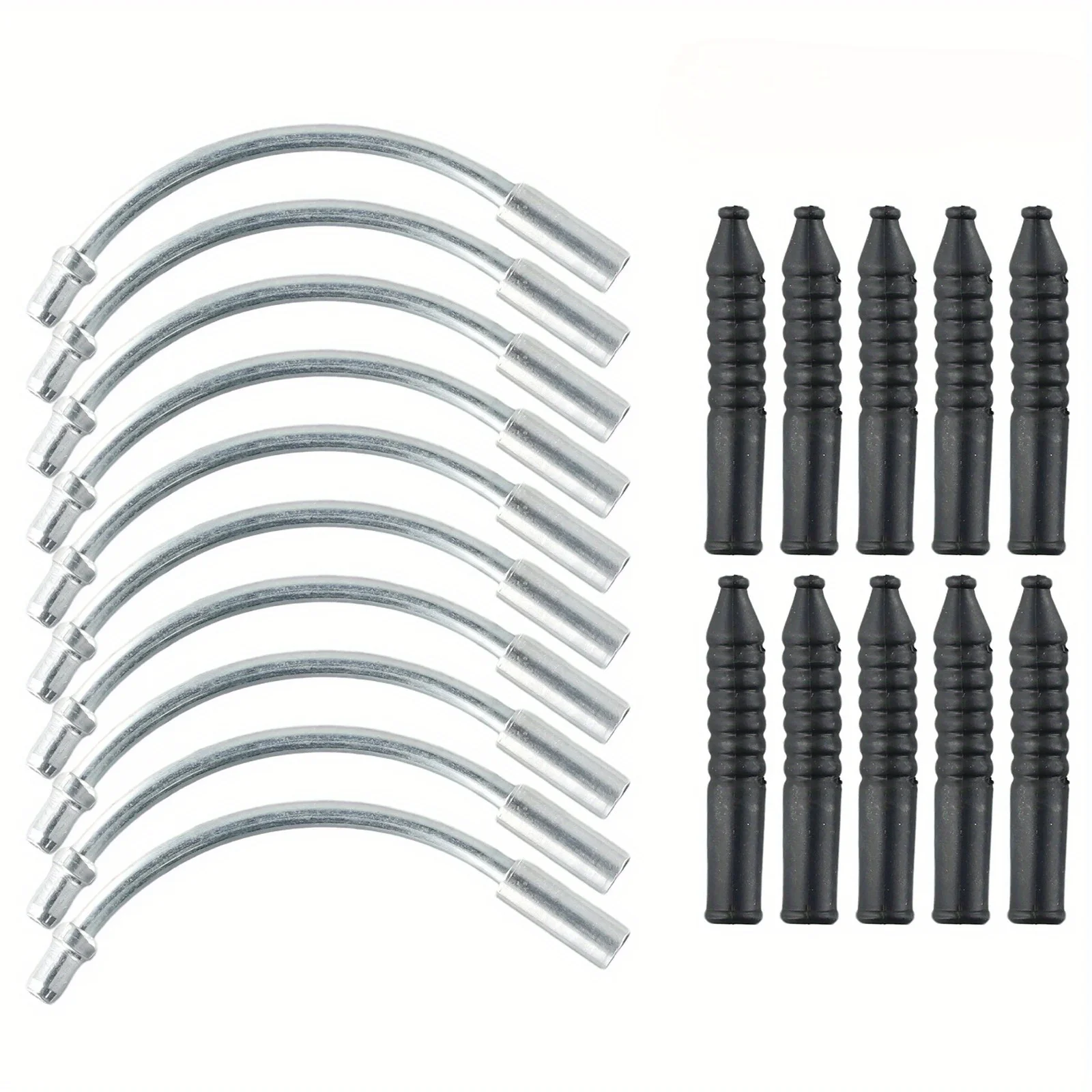 Bike V Brake Noodle Cable Guide Pipe Rubber Boots Bicycle Cycling 10 Sets