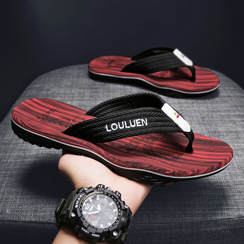 

Высококачественные мужские шлепанцы для пляжа, летние модные дышащие повседневные пляжные тапочки для мужчин, летние уличные шлепанцы, хит продаж