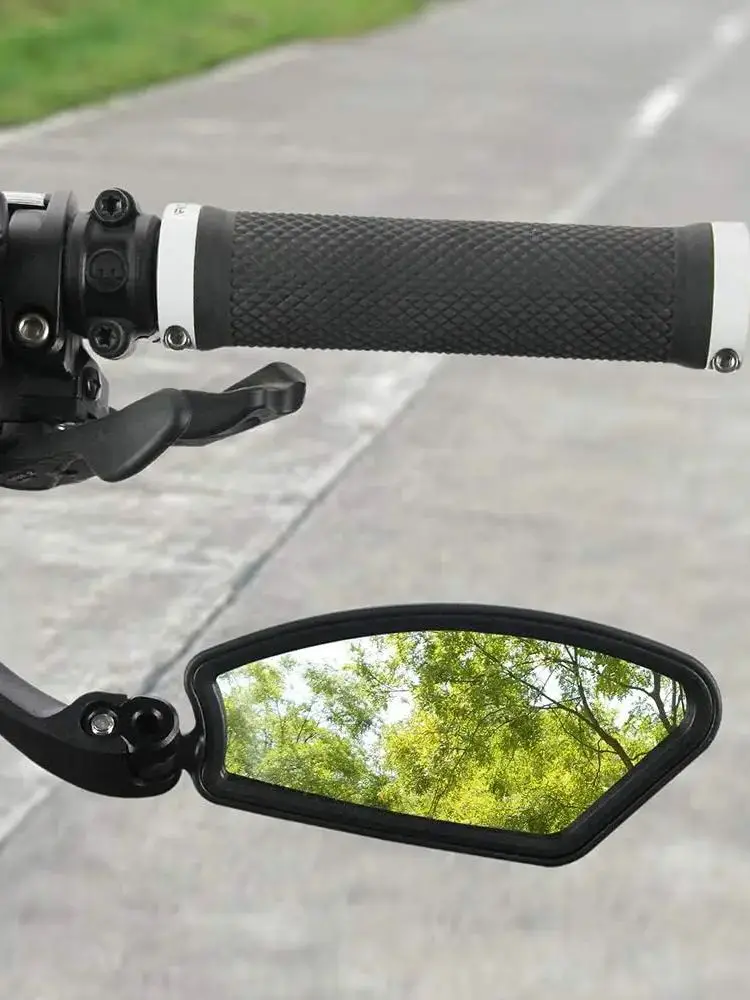 Verstelbare stuurspiegel voor fietsen, onbreekbare HD-glaslens, universeel passende achteruitkijkspiegels voor fietsen, 360 °   Draaibaar, compatibel - afbeelding 2