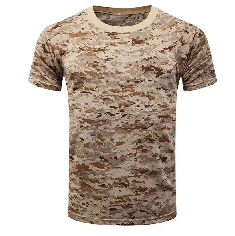 Camo T Shirt Tactical Camouflage 3d Print T-shirt Men Fashion Casual O-Neck Short Sleeve Tshirt Outdoor Sportwear Tops Tee men
